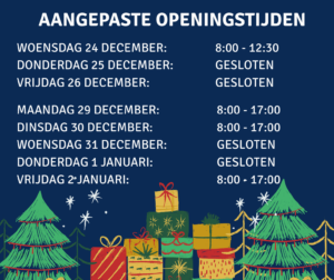 Aangepaste Openingstijden